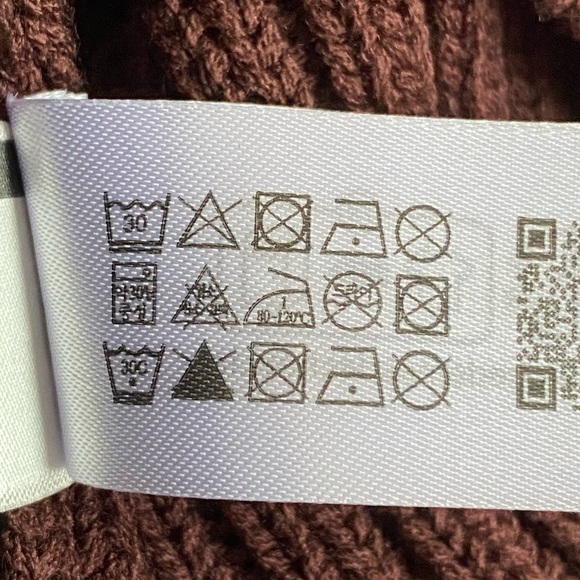 NWT. Zara Two-Toned Brown Rib Knit Cropped Sweater. Size M. - Picture 11 of 11